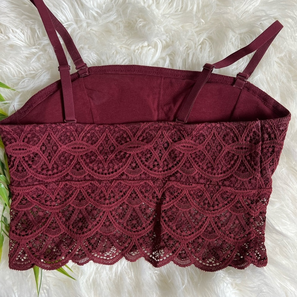 Red 𝅺Colsie Lace Bralette - Picture 3 of 4